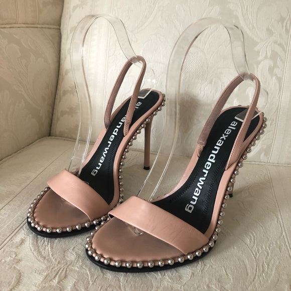 $795 Alexander Wang Nova leather slingback 36.5 - Picture 7 of 10